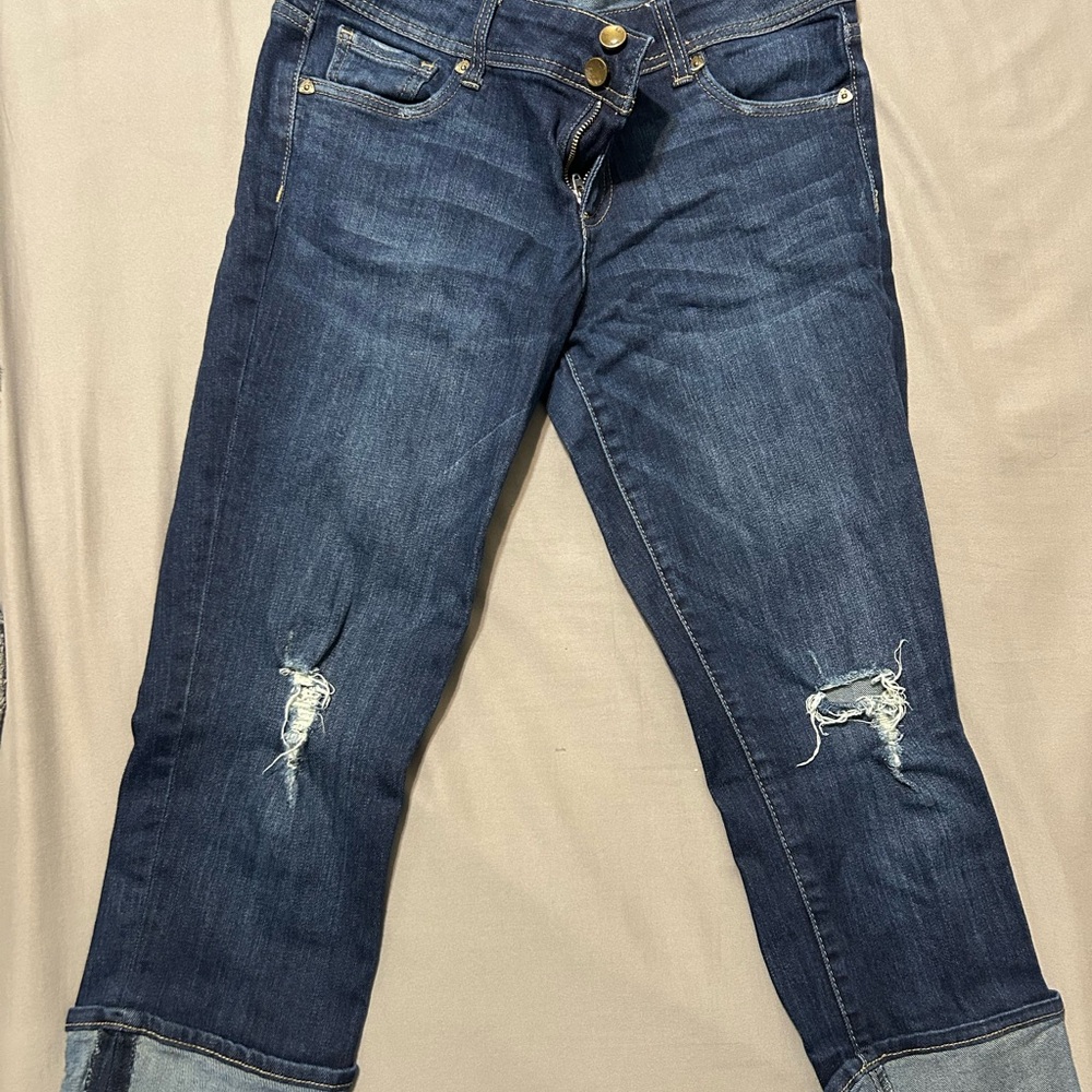 Kut from the Kloth Deep Indigo Ankle Jeans